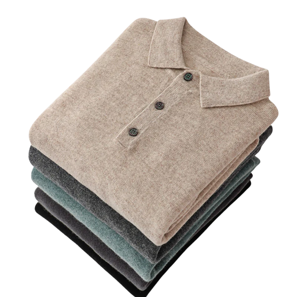 100% Kasjmier Poloshirt Old Money Style