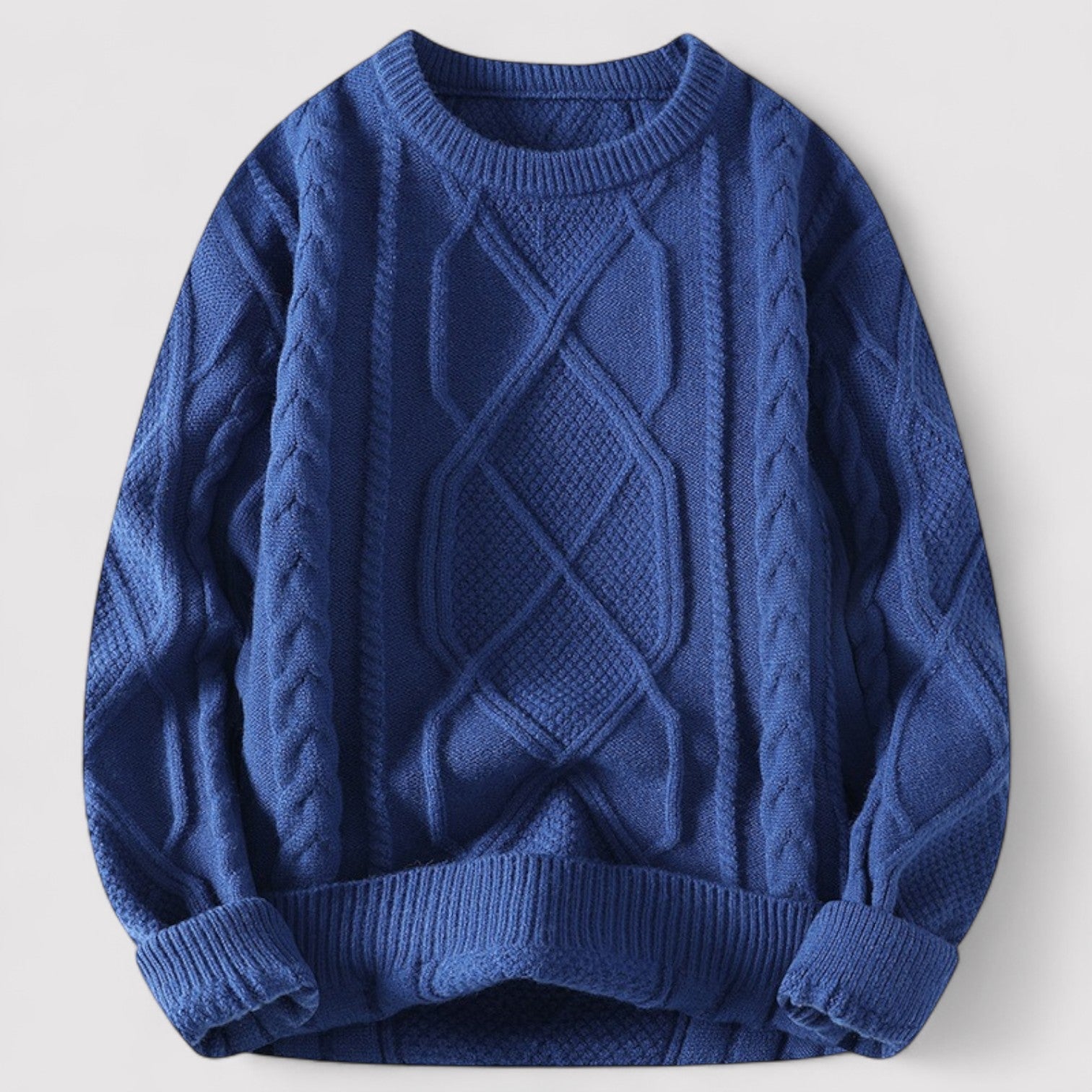 Chique Cardigan Trui – Klassieke Heren Sweater met Ronde Hals