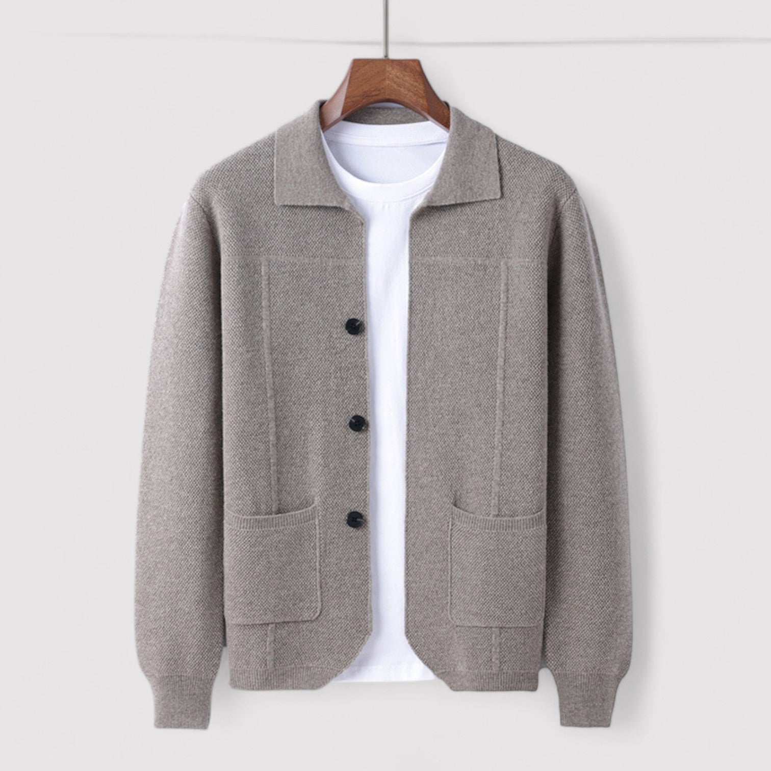 Luciano – Knit Cardigan Sweater Heren - Nette Stijl