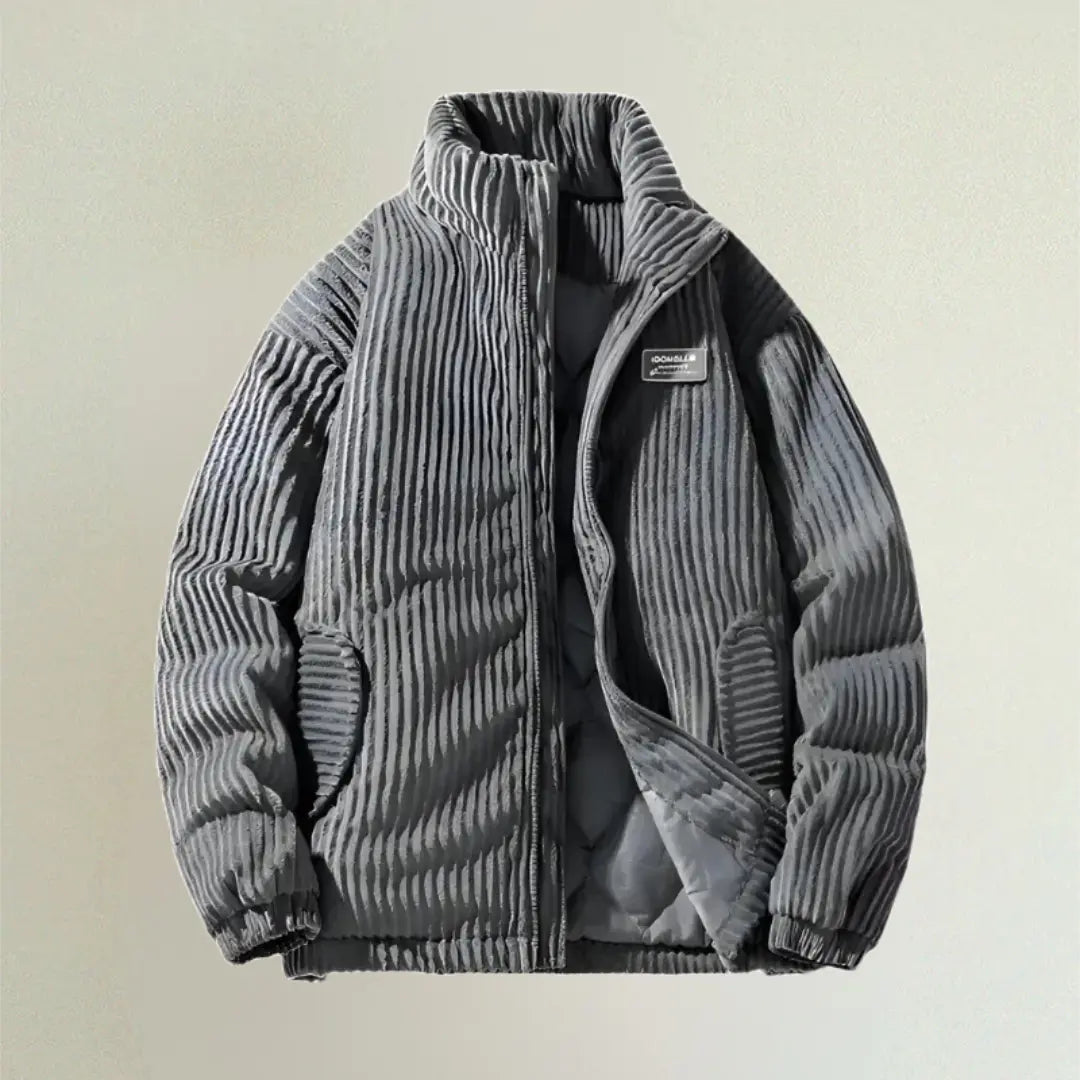 Adam - Stijlvolle Corduroy Pufferjas Heren