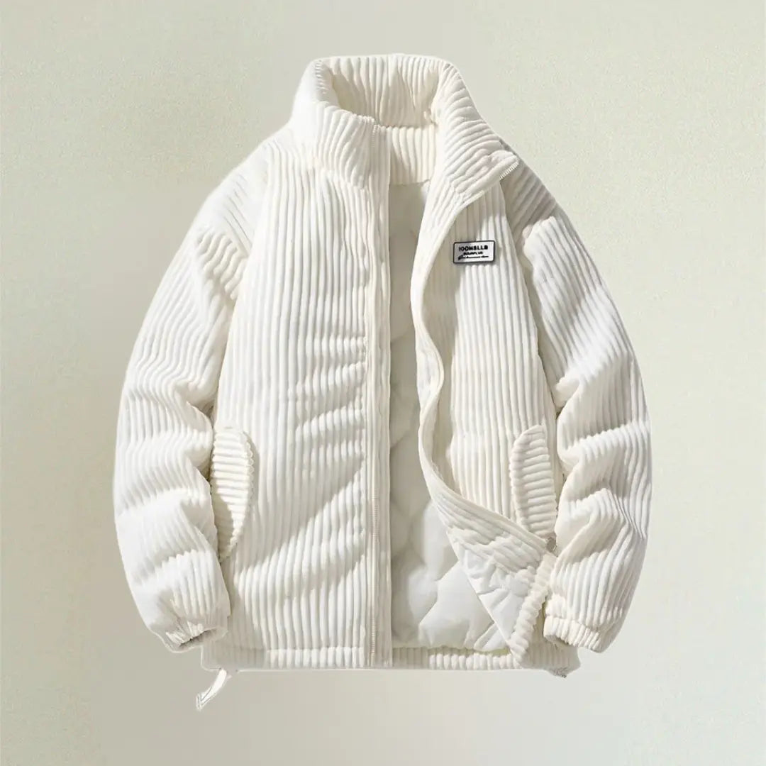 Adam - Stijlvolle Corduroy Pufferjas Heren