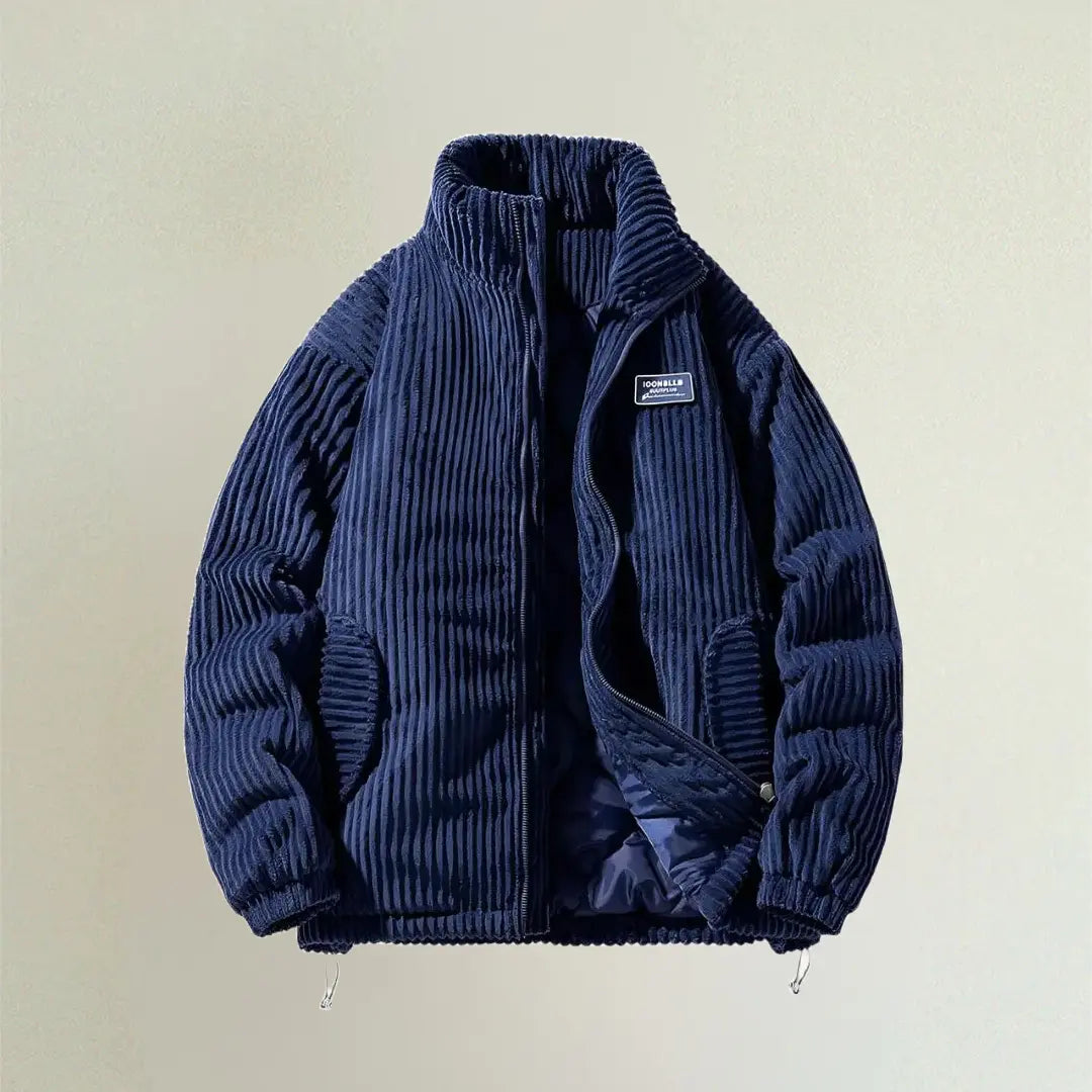 Adam - Stijlvolle Corduroy Pufferjas Heren