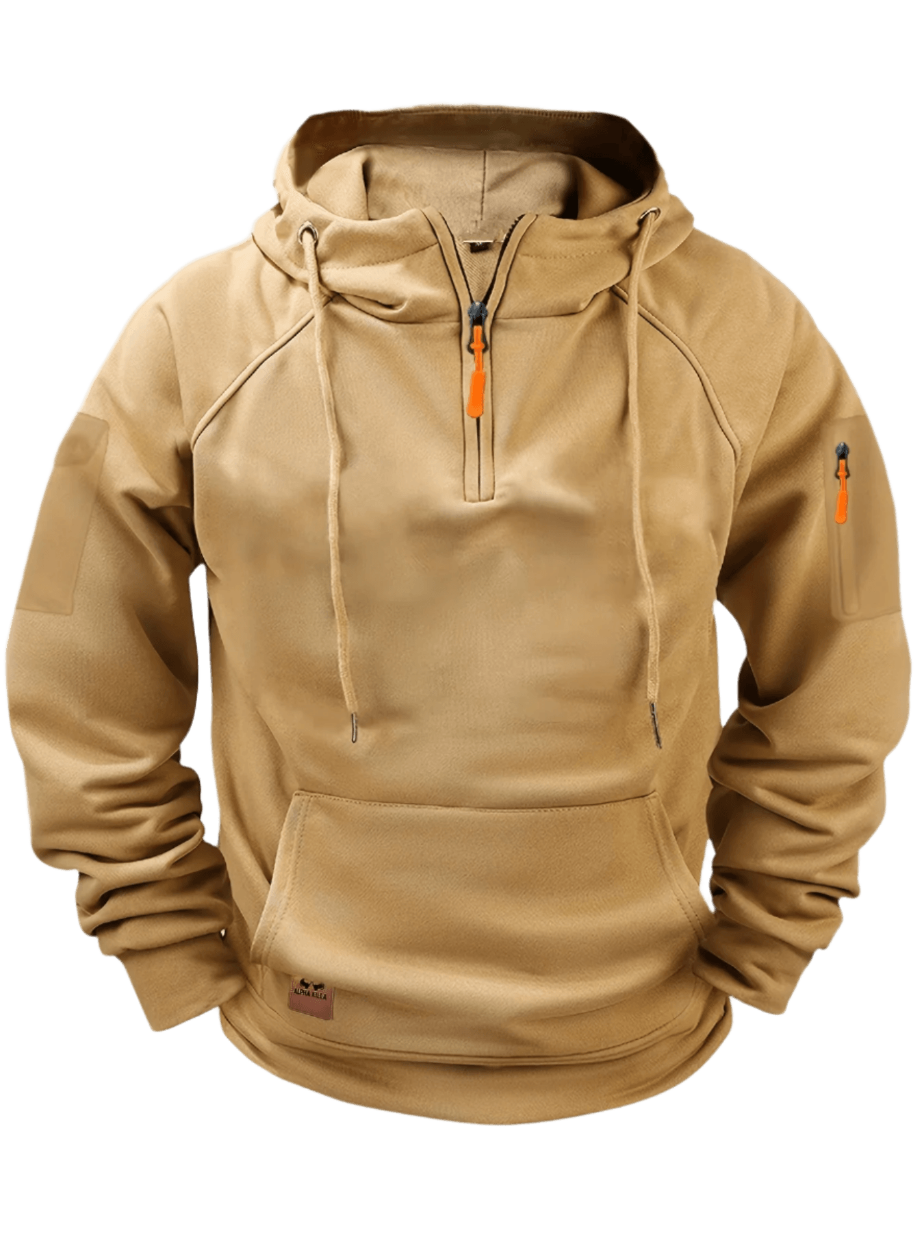 Aerlux Fleece Utility Hoodie | Losse Casual Capuchontrui met Meerdere Zakken voor Heren