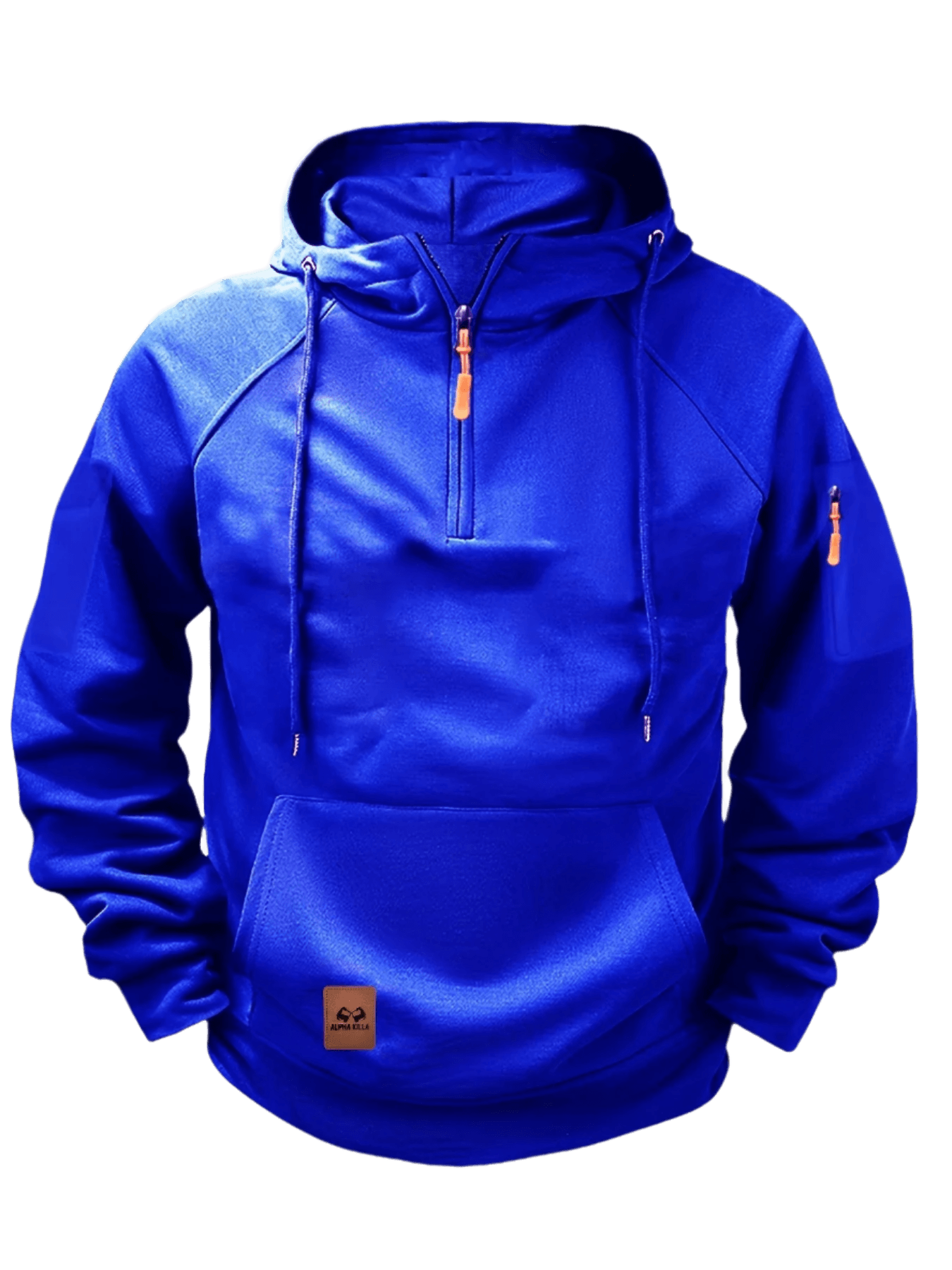 Aerlux Fleece Utility Hoodie | Losse Casual Capuchontrui met Meerdere Zakken voor Heren