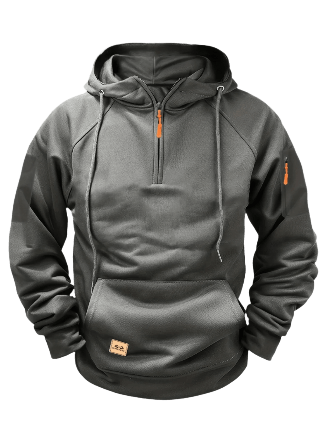 Aerlux Fleece Utility Hoodie | Losse Casual Capuchontrui met Meerdere Zakken voor Heren