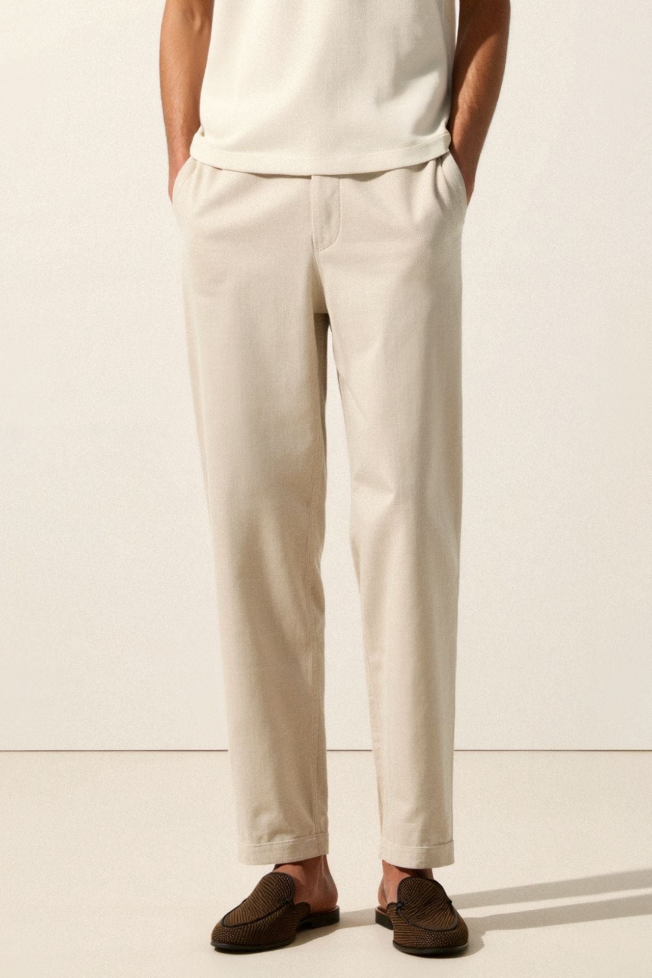 Bertie - Losse Old Money Linnen Pantalon