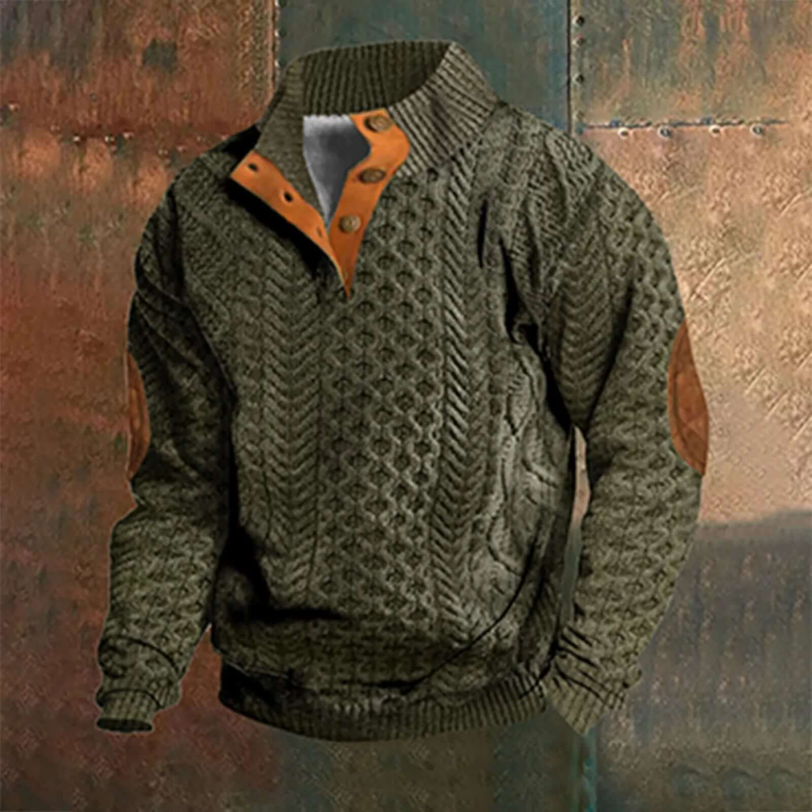 Vespasiano - Casual Retro Kasjmier Zip Sweater Heren