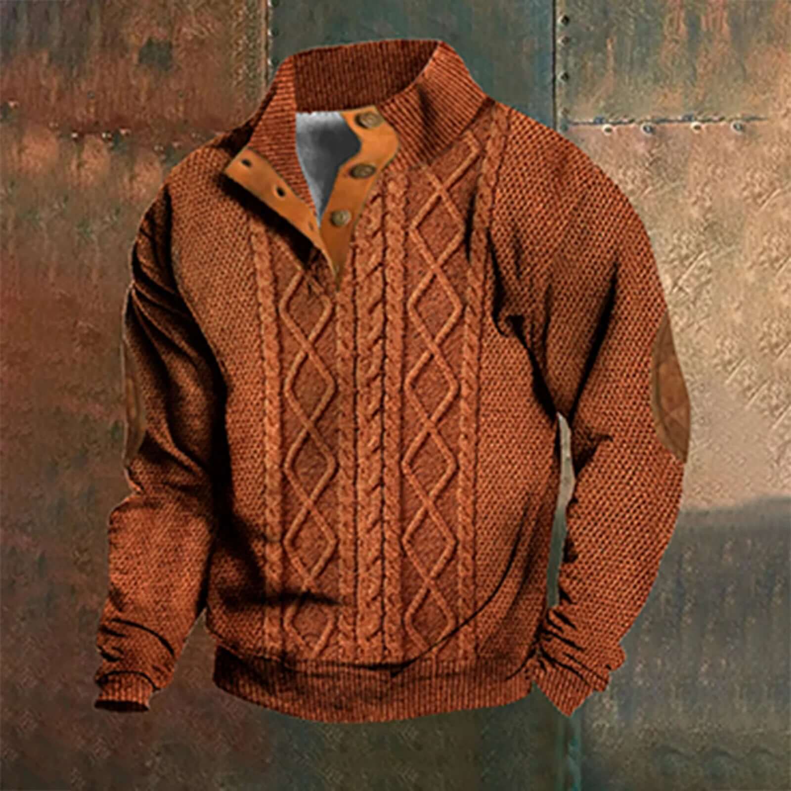 Vespasiano - Casual Retro Kasjmier Zip Sweater Heren