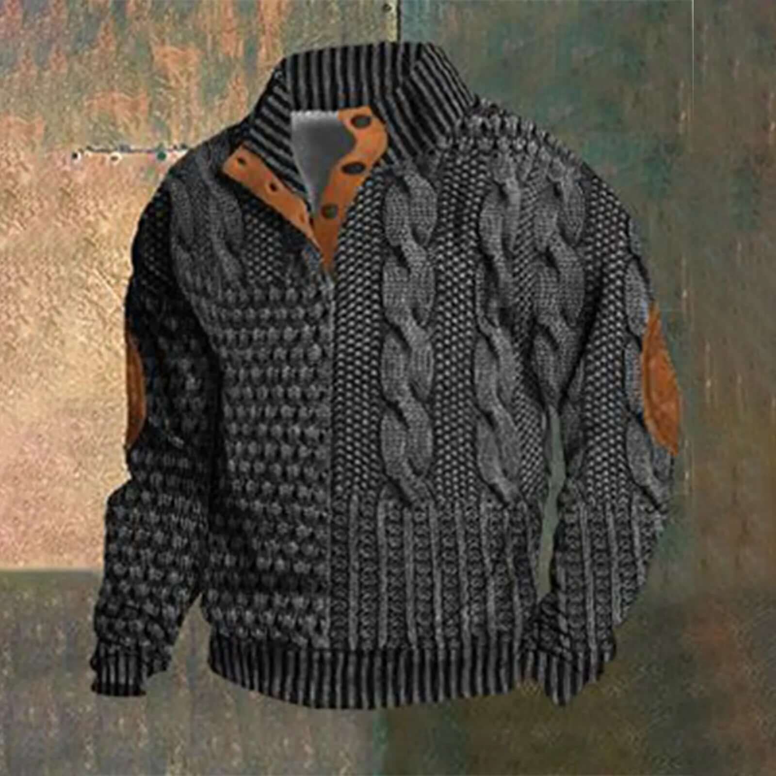 Vespasiano - Casual Retro Kasjmier Zip Sweater Heren