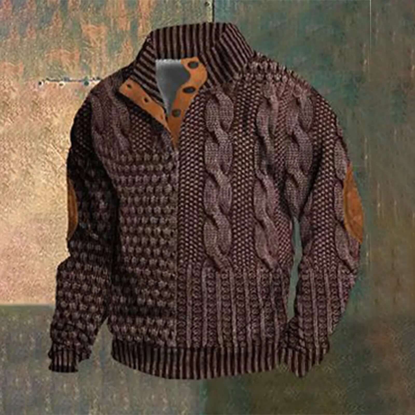 Vespasiano - Casual Retro Kasjmier Zip Sweater Heren