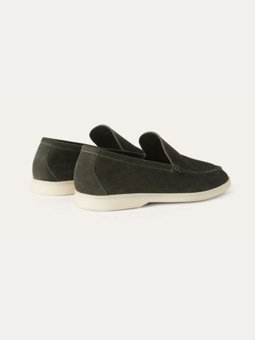 Brent - Old Money Donkergroene Loafers