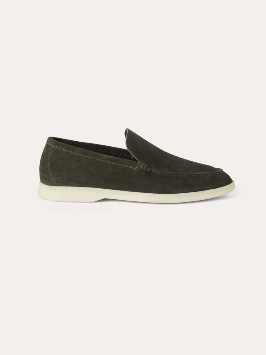 Brent - Old Money Donkergroene Loafers