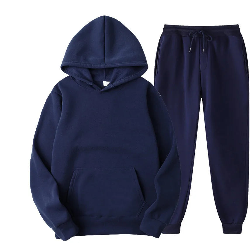 Casual Trainingspak Men met Hoodie - Comfortabel en Ademend voor Herfst en Winter