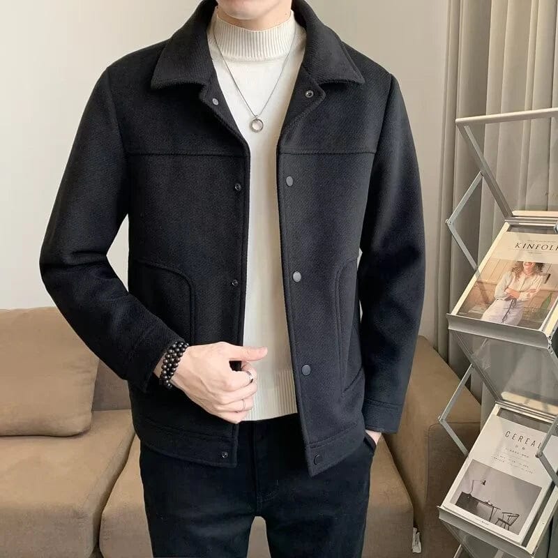 Bernardo - Casual Wol Heren Jas – Lange Winterjas met Knopen