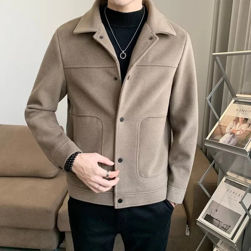 Bernardo - Casual Wol Heren Jas – Lange Winterjas met Knopen