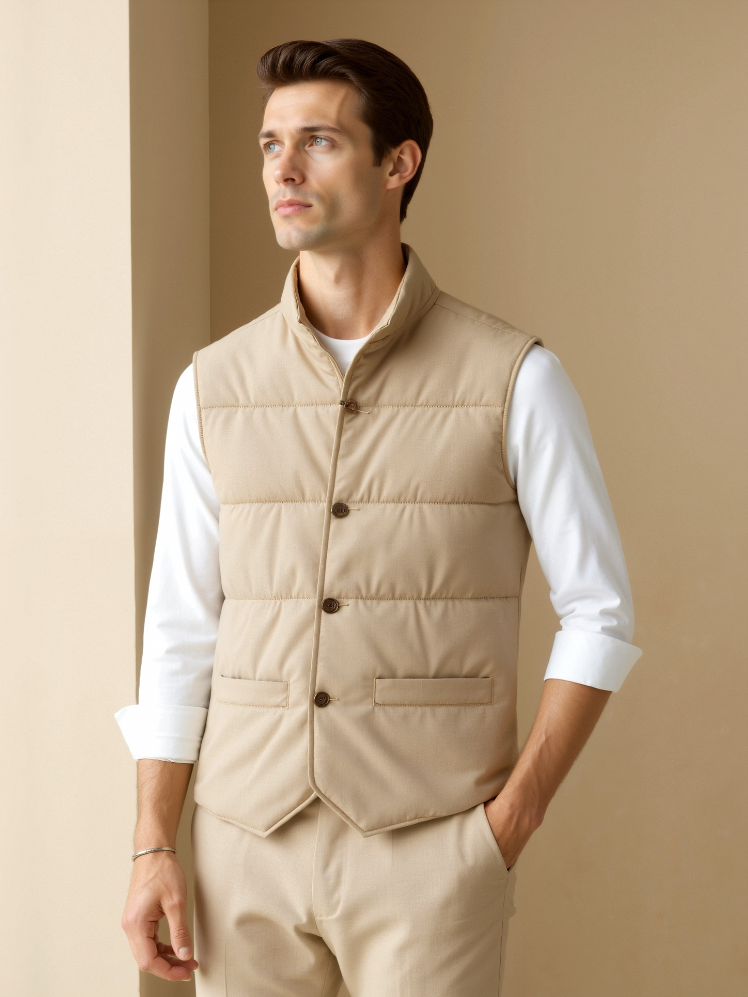 Beaumont Vest – Elegant Gewatteerd Gilet Slim Fit & Stijlvol