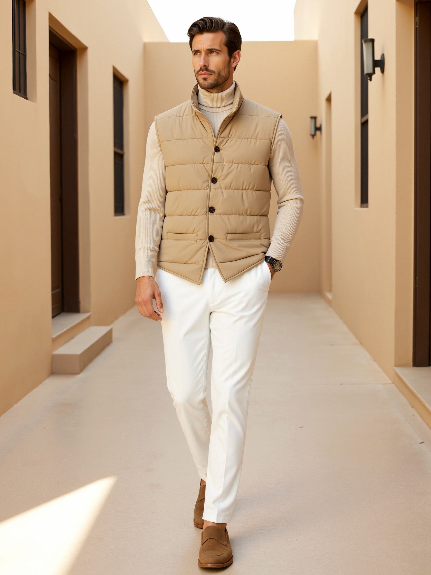 Beaumont Vest – Elegant Gewatteerd Gilet Slim Fit & Stijlvol
