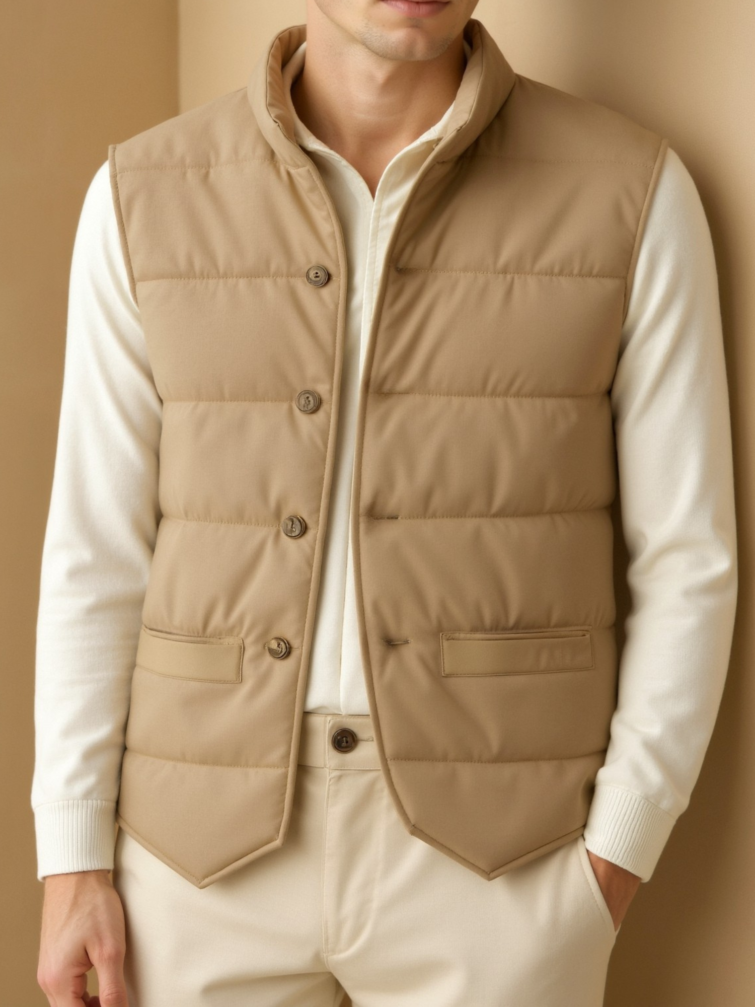 Beaumont Vest – Elegant Gewatteerd Gilet Slim Fit & Stijlvol