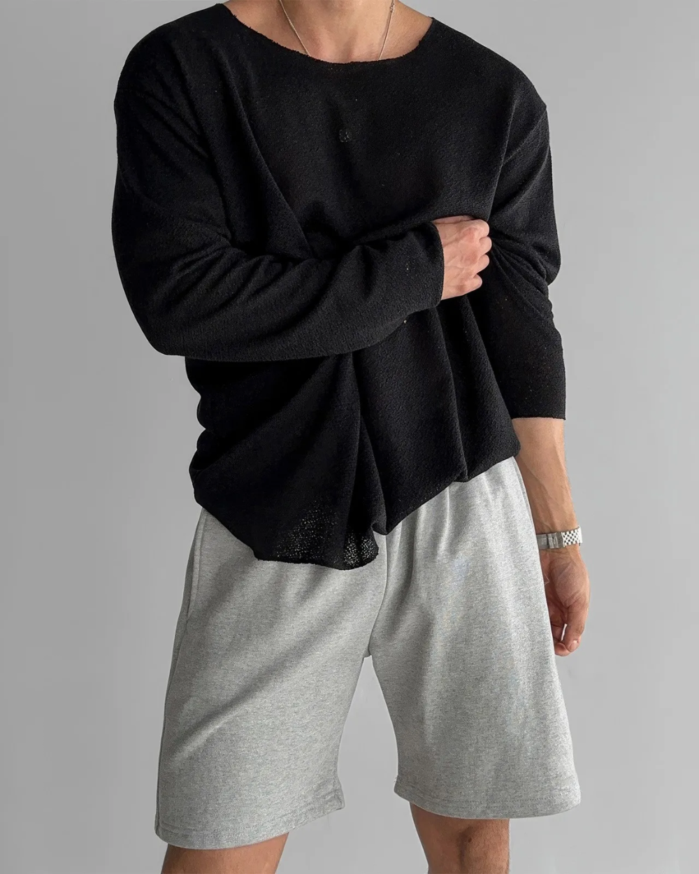 Jacopo - Casual Gebreid T-shirt
