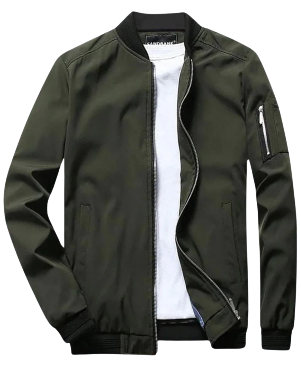 Alvaro - Heren Casual Bomberjack Stijlvolle Winterjas met Ritssluiting & Mouwzak