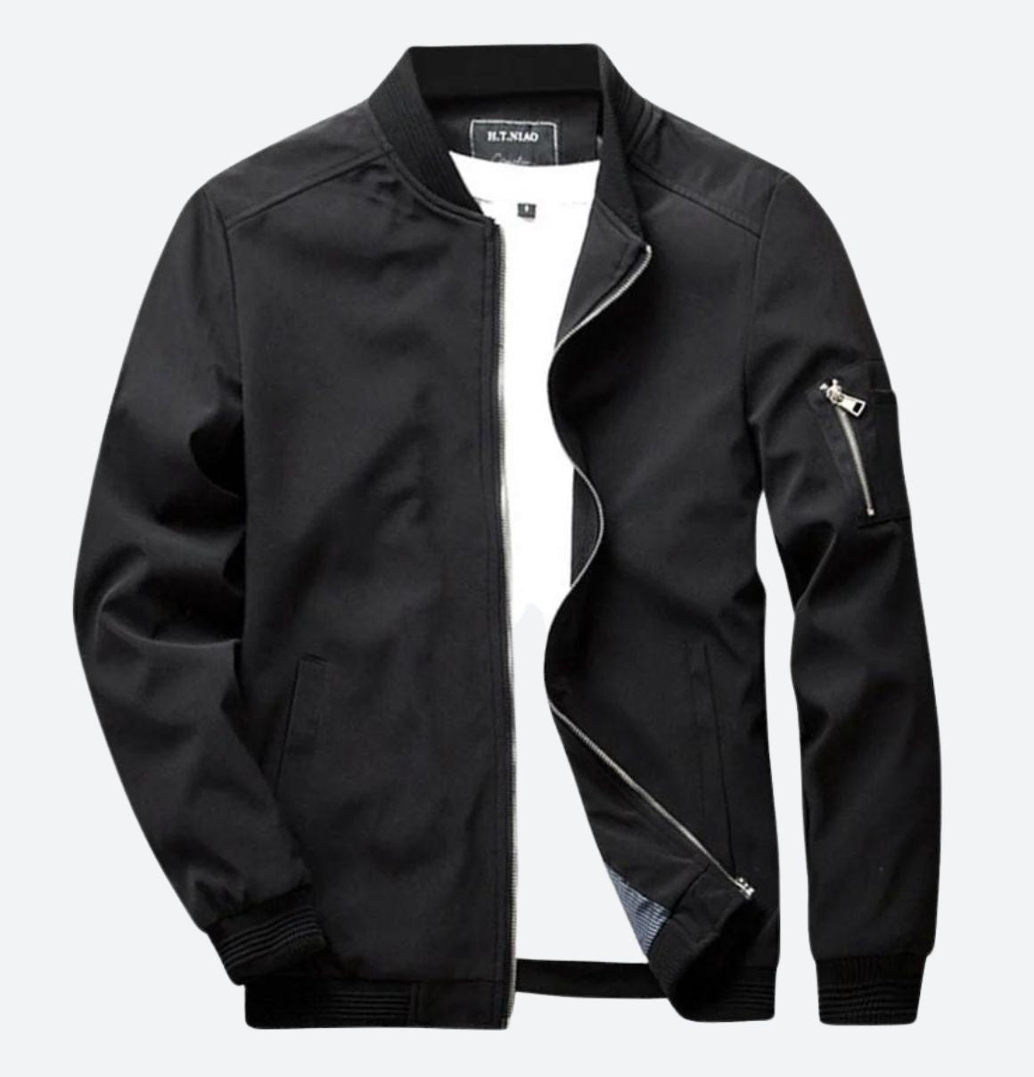Alvaro - Heren Casual Bomberjack Stijlvolle Winterjas met Ritssluiting & Mouwzak