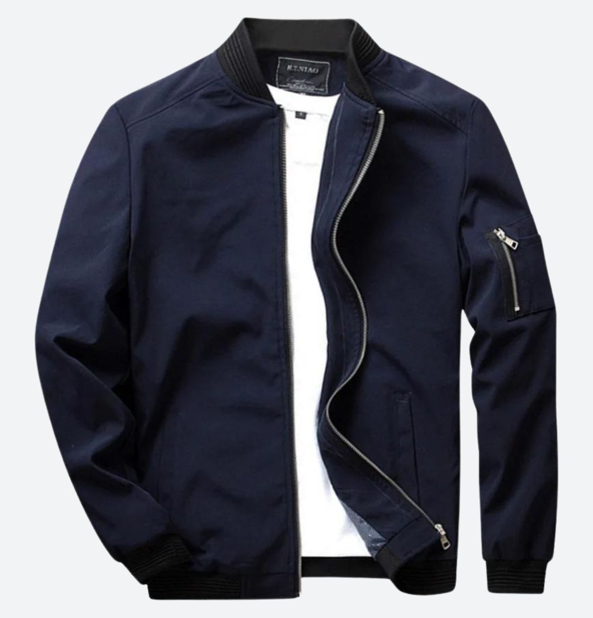 Alvaro - Heren Casual Bomberjack Stijlvolle Winterjas met Ritssluiting & Mouwzak