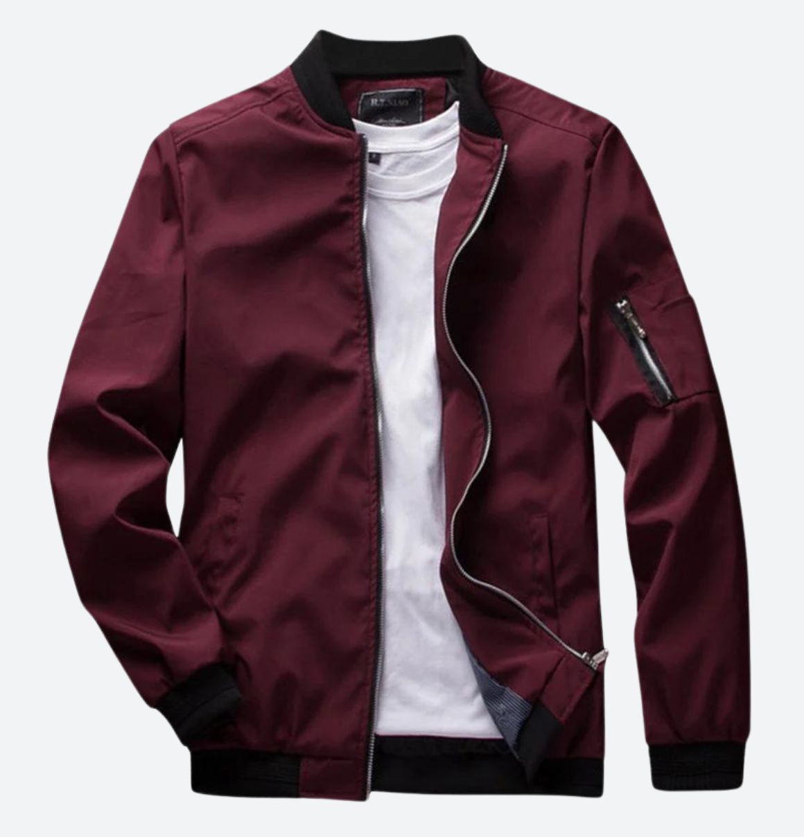 Alvaro - Heren Casual Bomberjack Stijlvolle Winterjas met Ritssluiting & Mouwzak