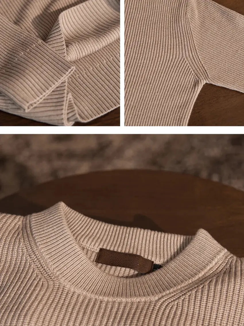 Clement - Klassieke Winter Beige Sweater