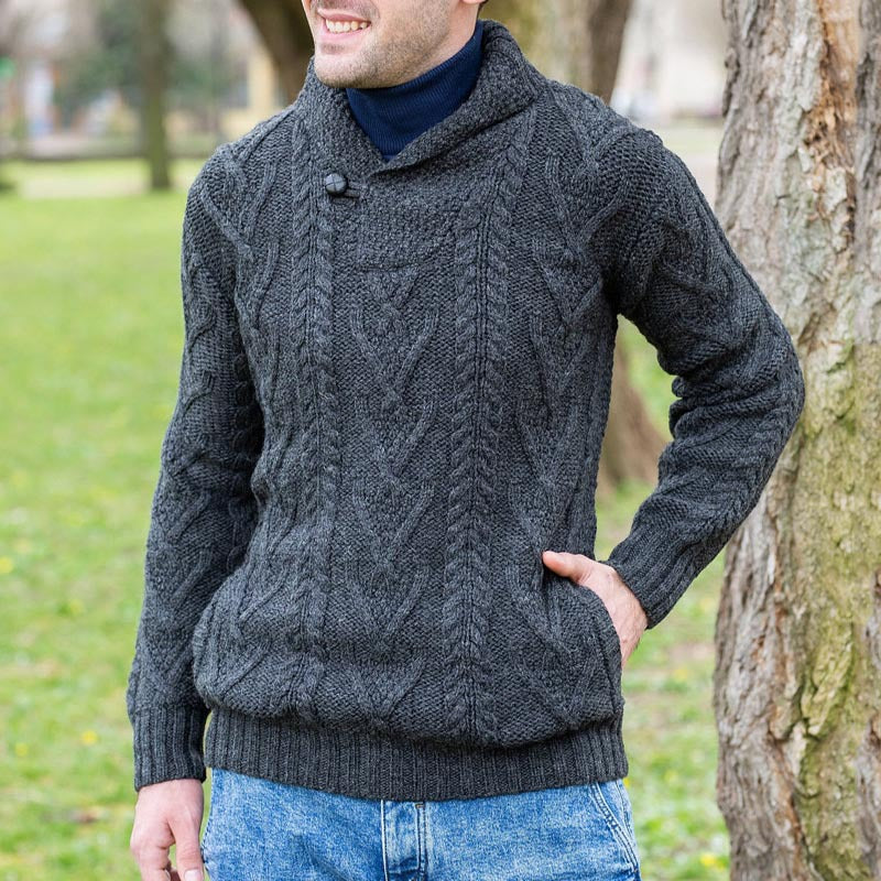 Cole – Old Money Kabelgebreid Vest Heren