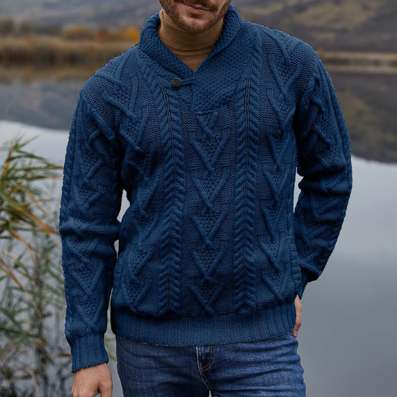 Cole – Old Money Kabelgebreid Vest Heren