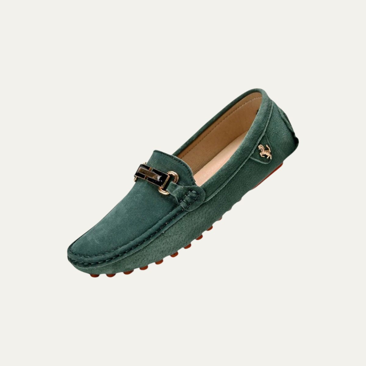 Heren Nette Suède Loafers – Driving Mocassins met Metalen Bit