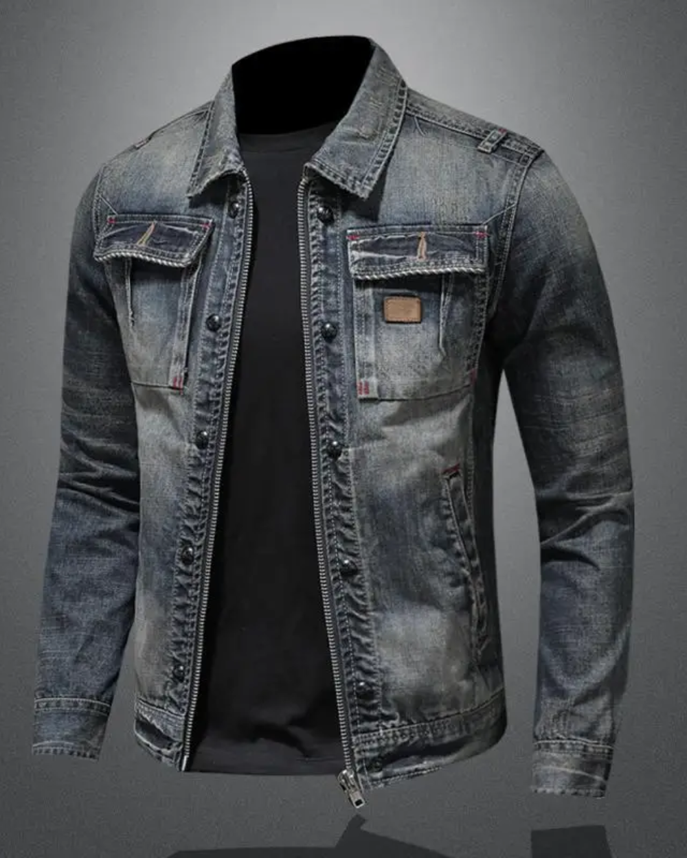 Milano - Denim Jack Blauw