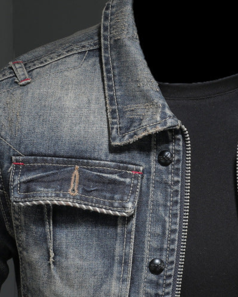 Milano - Denim Jack Blauw