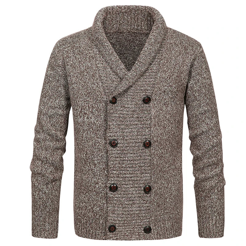 Ramiro - Heren Wollen Cardigan Winterjas Old Money Stijl