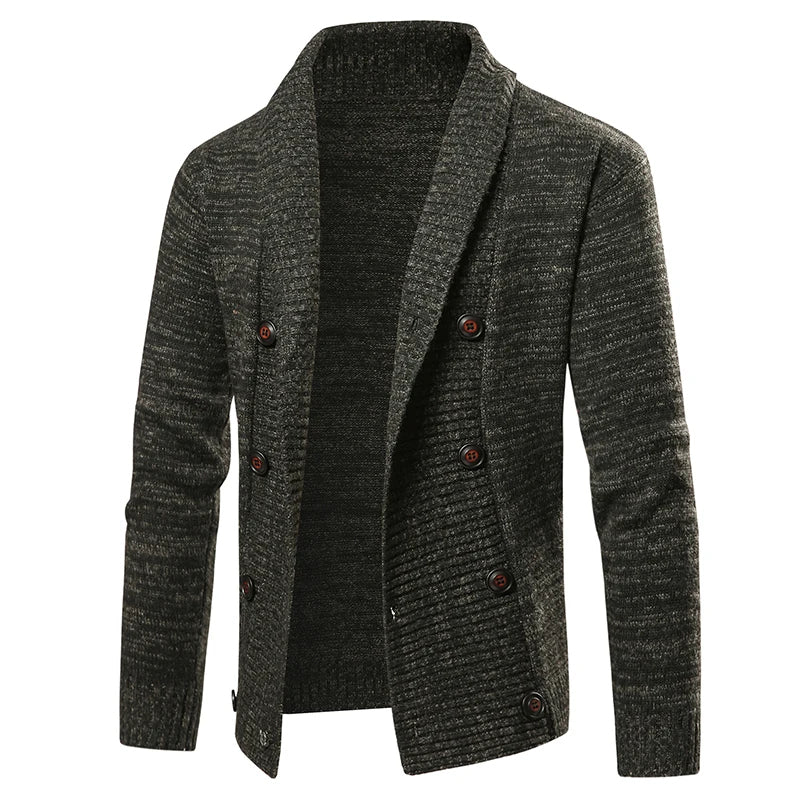 Ramiro - Heren Wollen Cardigan Winterjas Old Money Stijl