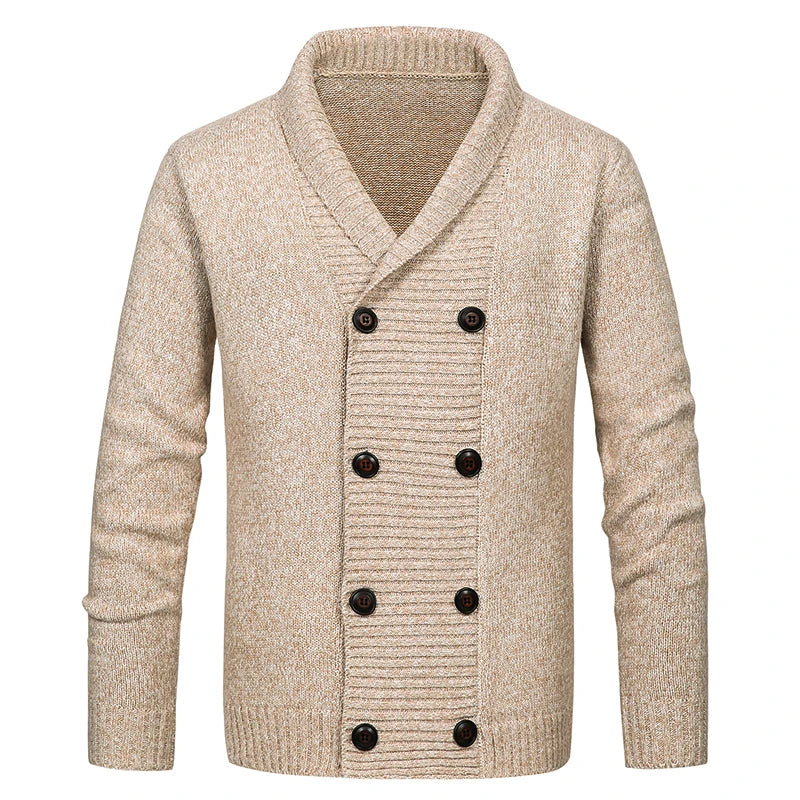 Ramiro - Heren Wollen Cardigan Winterjas Old Money Stijl