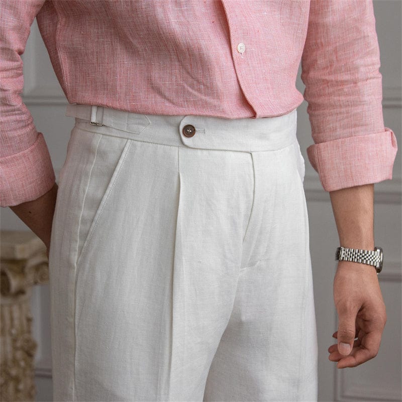 Edward - Getailleerde pantalon met hoge taille