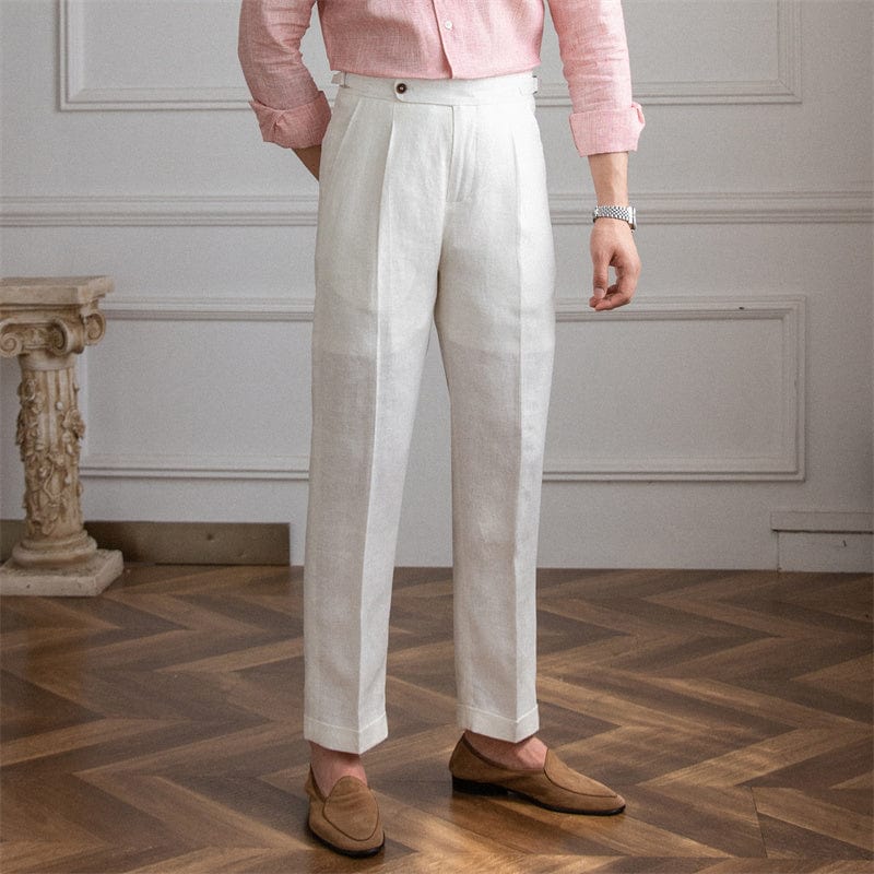 Edward - Getailleerde pantalon met hoge taille