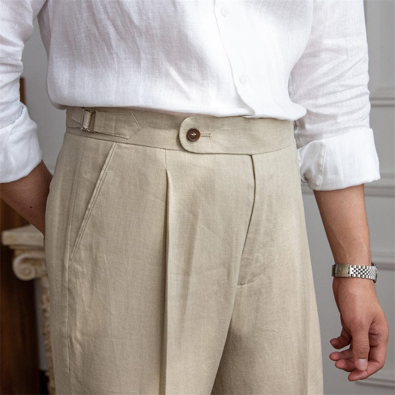 Edward - Getailleerde pantalon met hoge taille