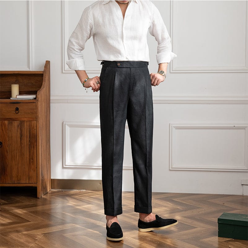 Edward - Getailleerde pantalon met hoge taille