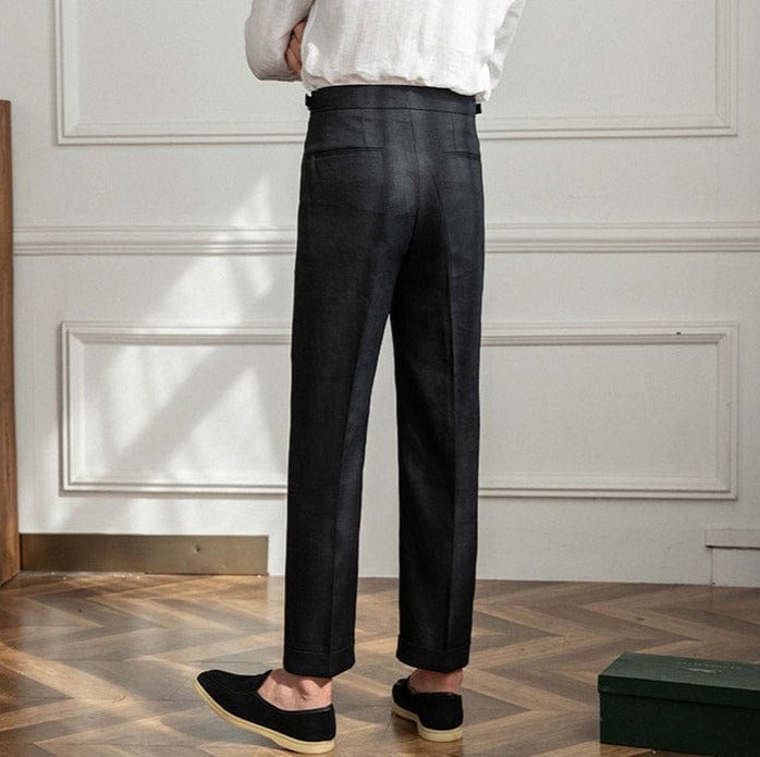 Edward - Getailleerde pantalon met hoge taille
