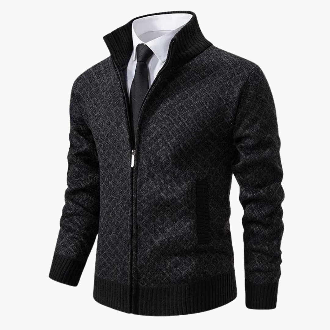 Elegante jacquard gebreide coltrui