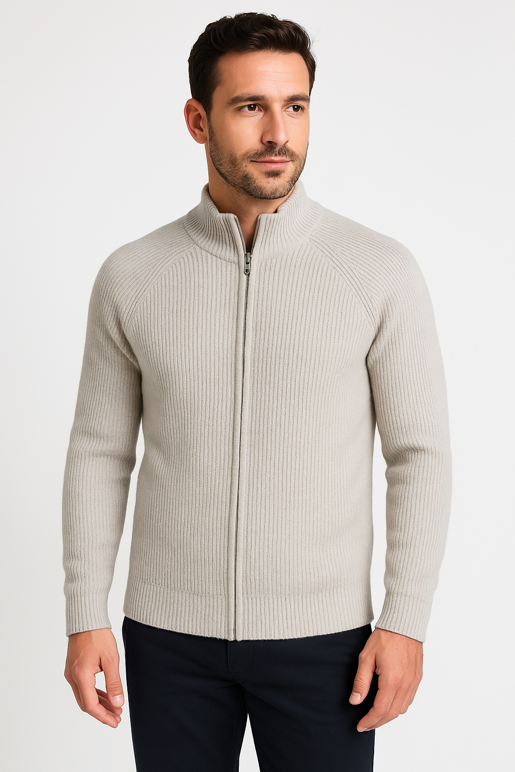 Alexandro - Four Seasons Merino Wol Vest Kasjmier met rits 2025
