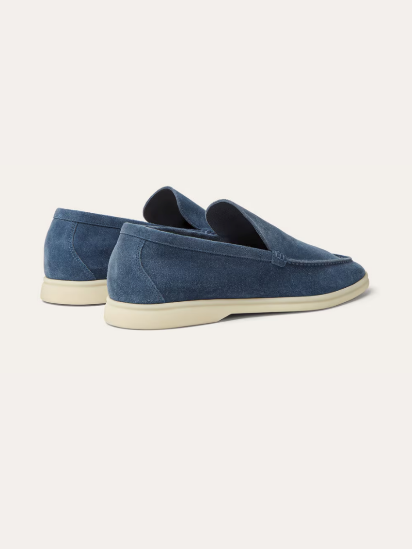 Geo - Klassieke Blauwe Suède Loafers