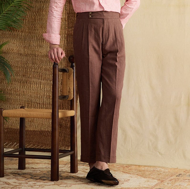 George - Linnen Straight Pantalon