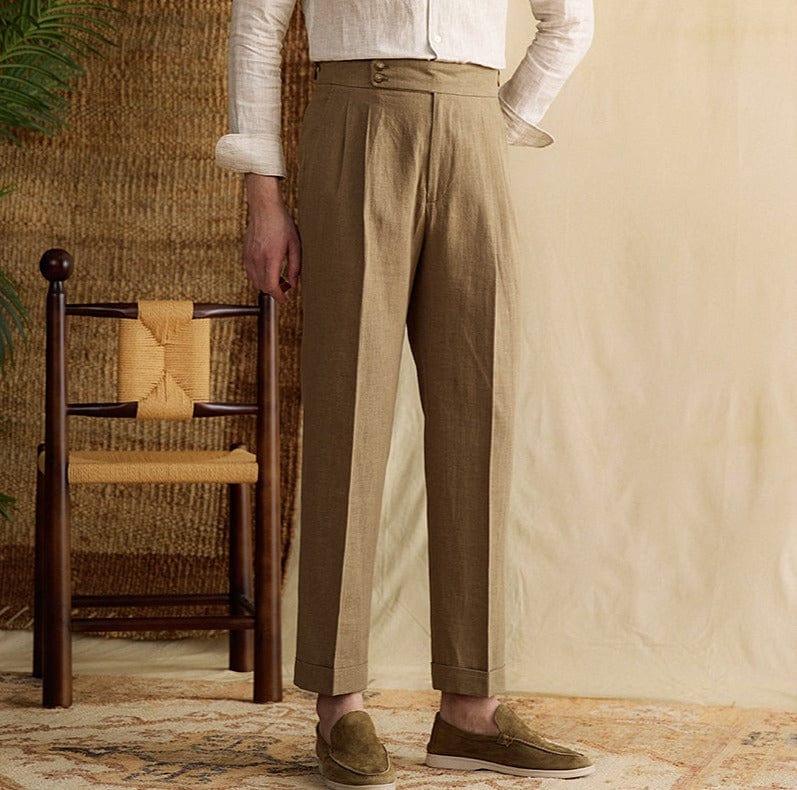 George - Linnen Straight Pantalon