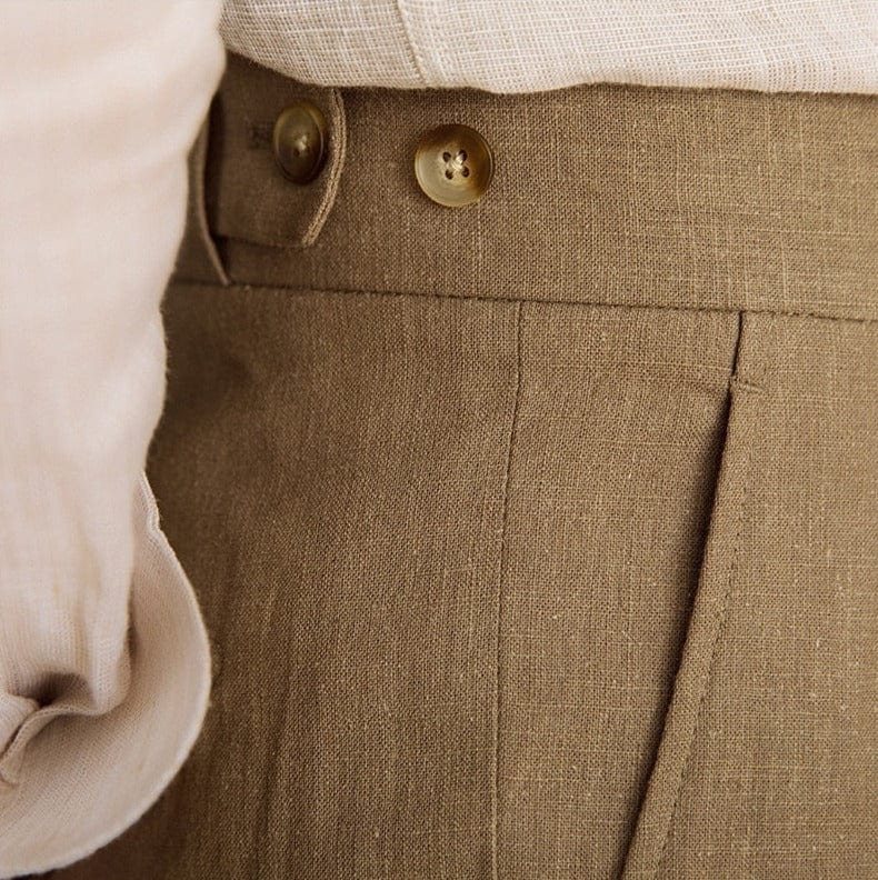 George - Linnen Straight Pantalon