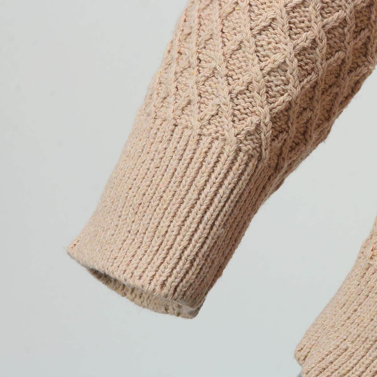 Modestio Heren Vest – Grof Gebreid Wollen Cardigan met Knopen – Wintertrui in Old Money Stijl