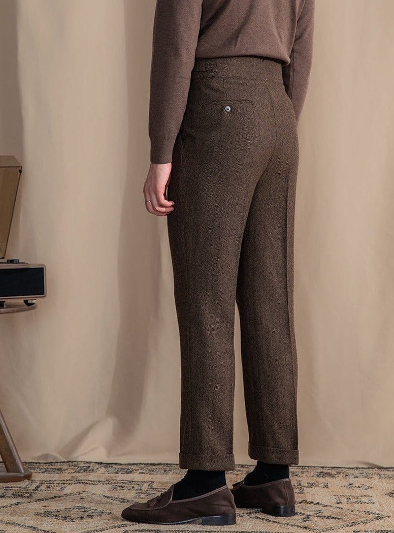 Fabrizio- Wollen Old Money Broek Voor Heren