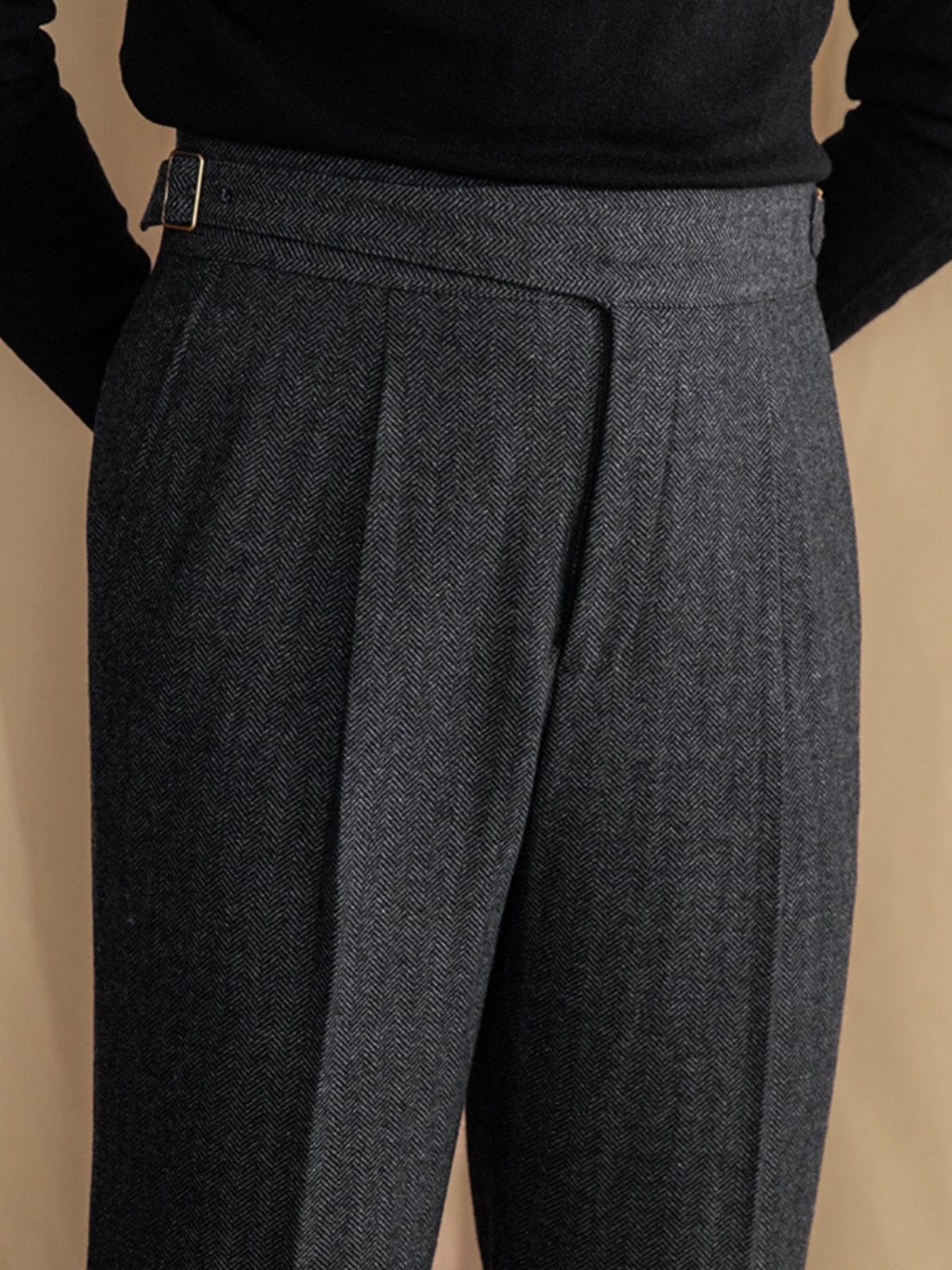 Fabrizio- Wollen Old Money Broek Voor Heren